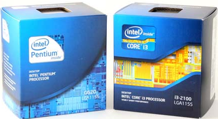 Core and Pentium Retail Boxes