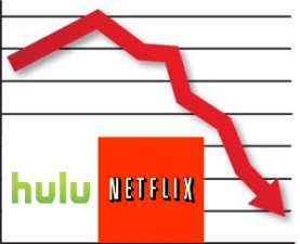 Netflix and Hulu Falling