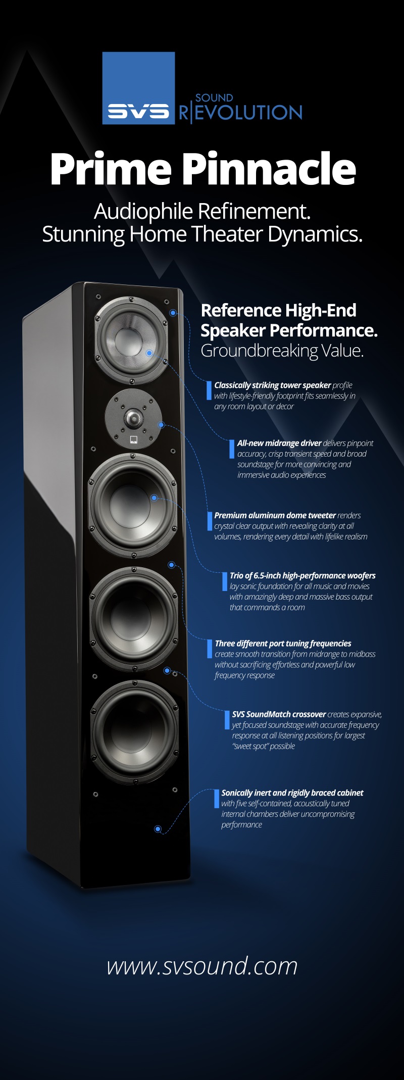 pinnacle tower speakers