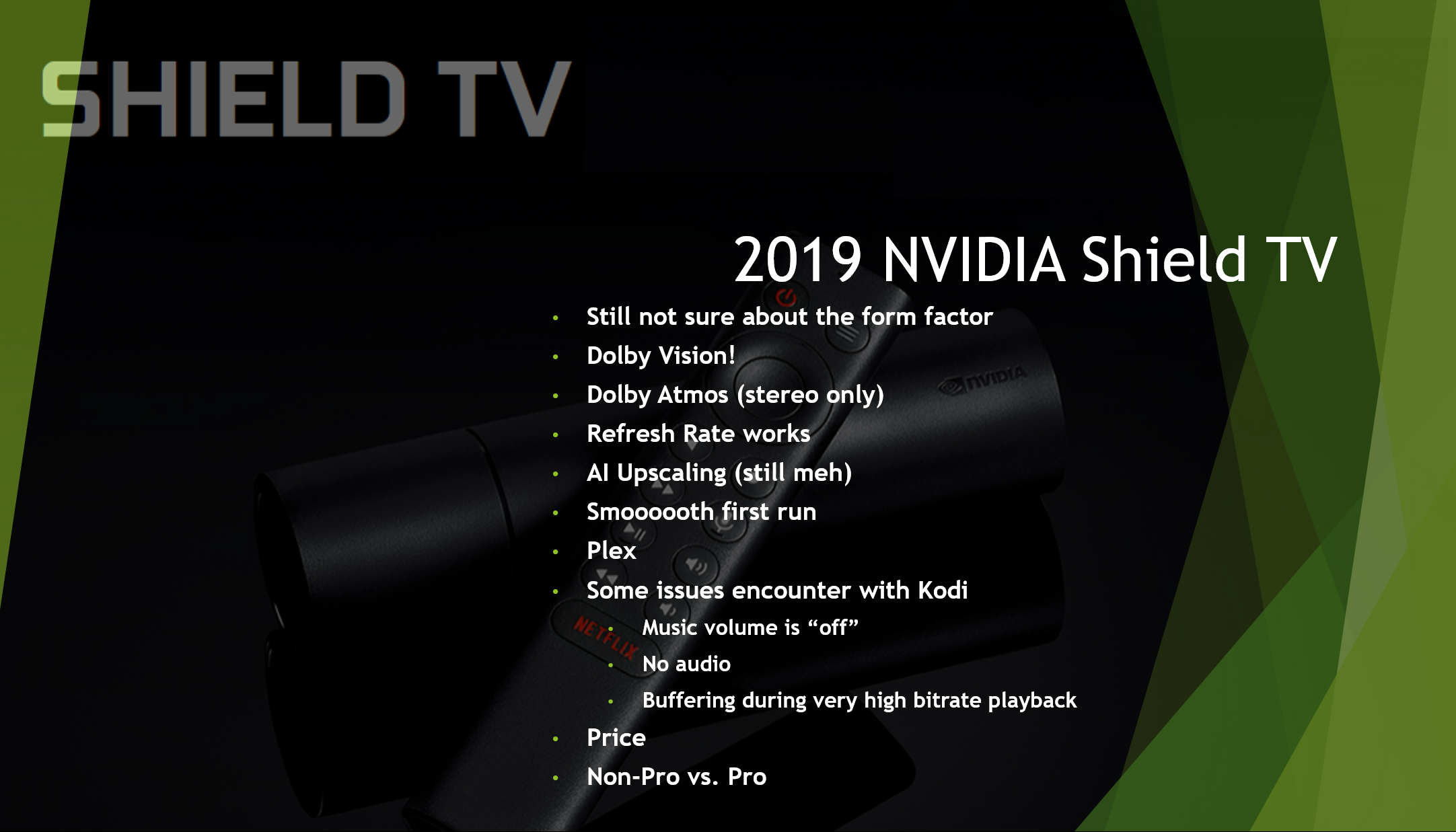 NVIDIA SHIELD Android TV Pro Streaming Media Player; 4K HDR movies, live  sports, Dolby Vision-Atmos, AI-enhanced upscaling, GeForce NOW cloud  gaming