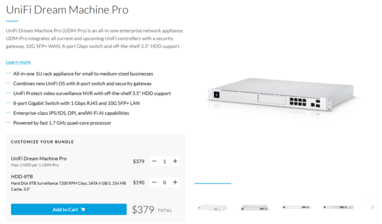 Second Look Ubiquiti Unifi Dream Machine Pro UDM Pro Missing Remote