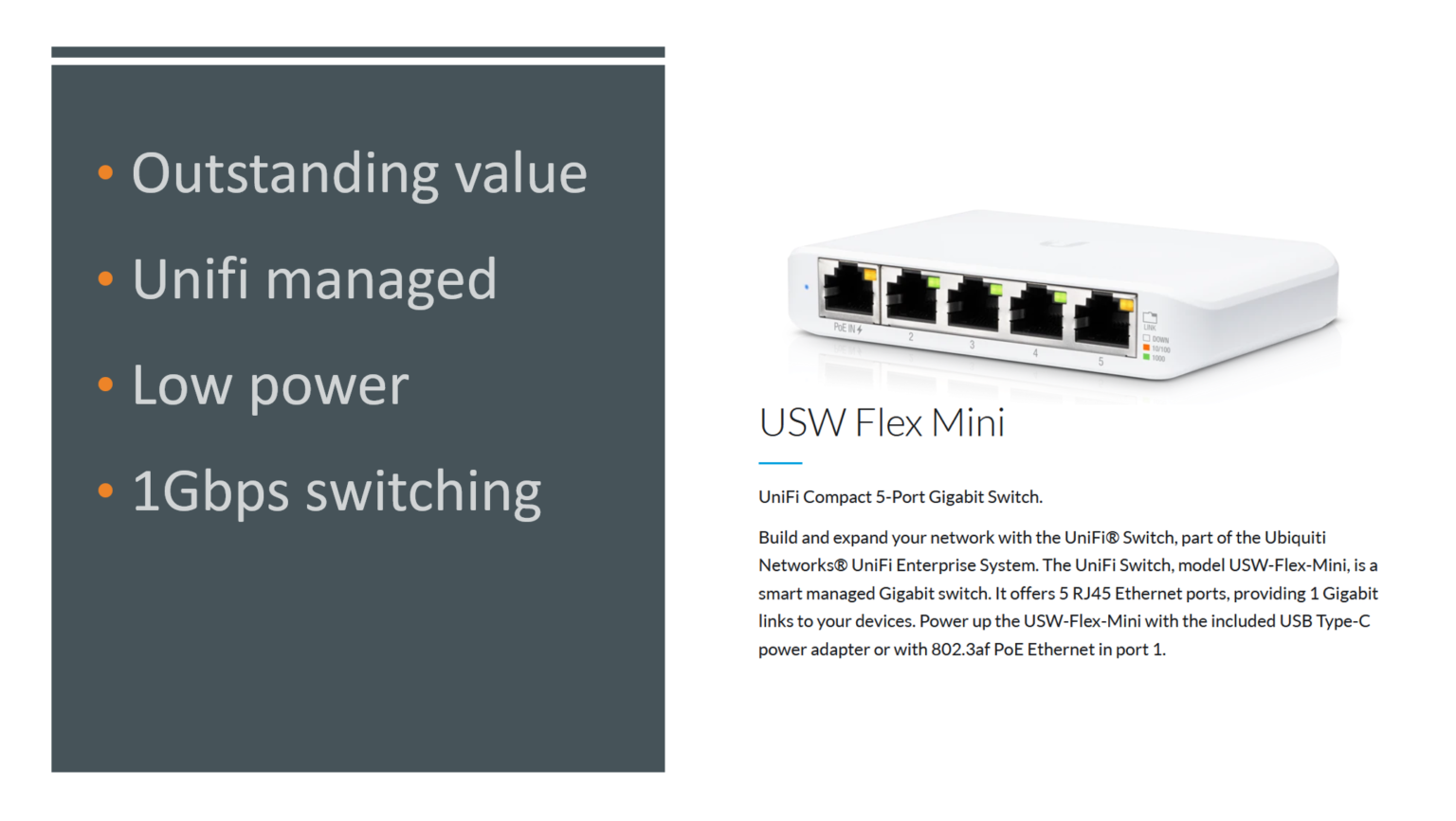 Ubiquiti Unifi USW Flex Mini Managed Switch Missing Remote