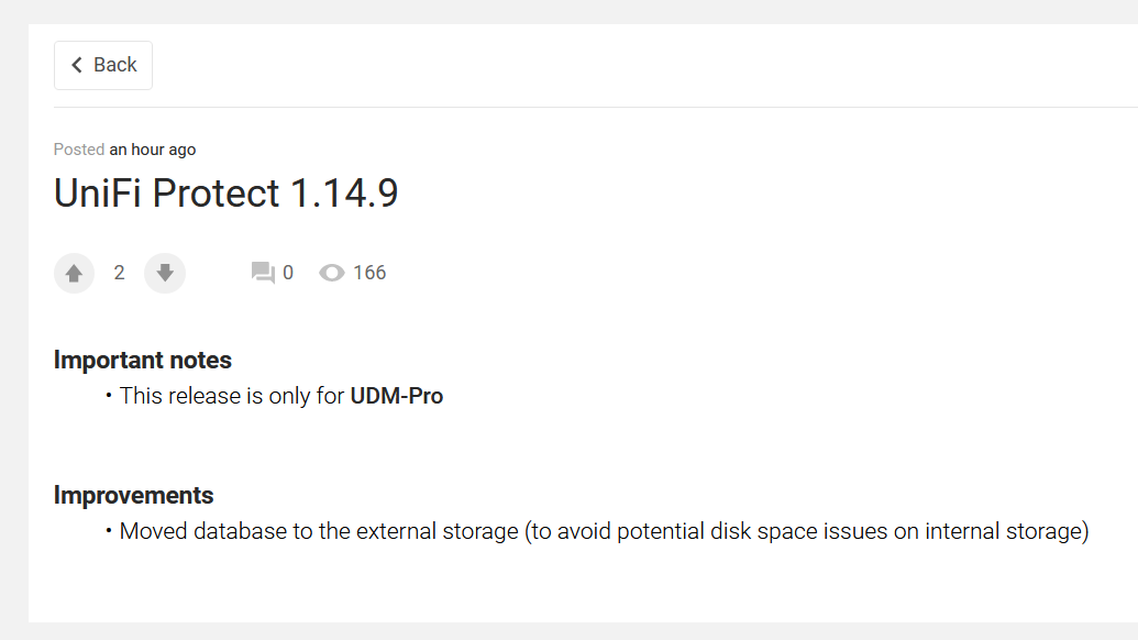 Ubiquiti Releases Unifi Protect 1.14.19 for UDMPro Missing Remote