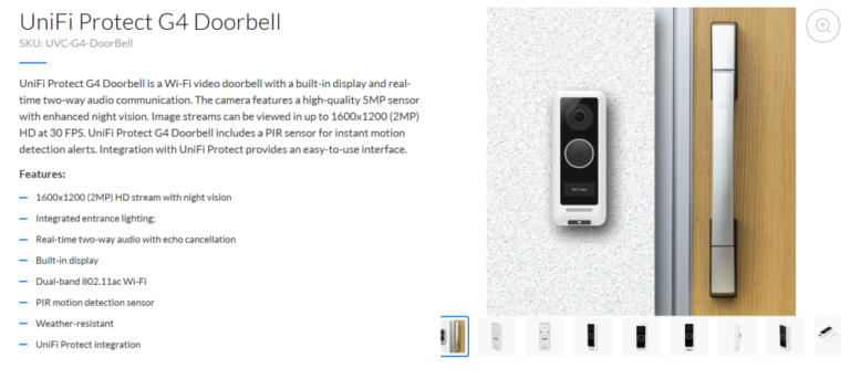 Ubiquiti UniFi Protect G4 Doorbell Now Available Kinda Missing Remote