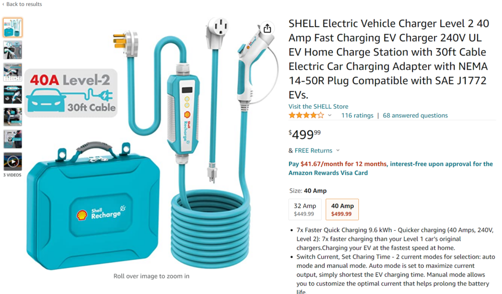 Shell Recharge  Electric car charging